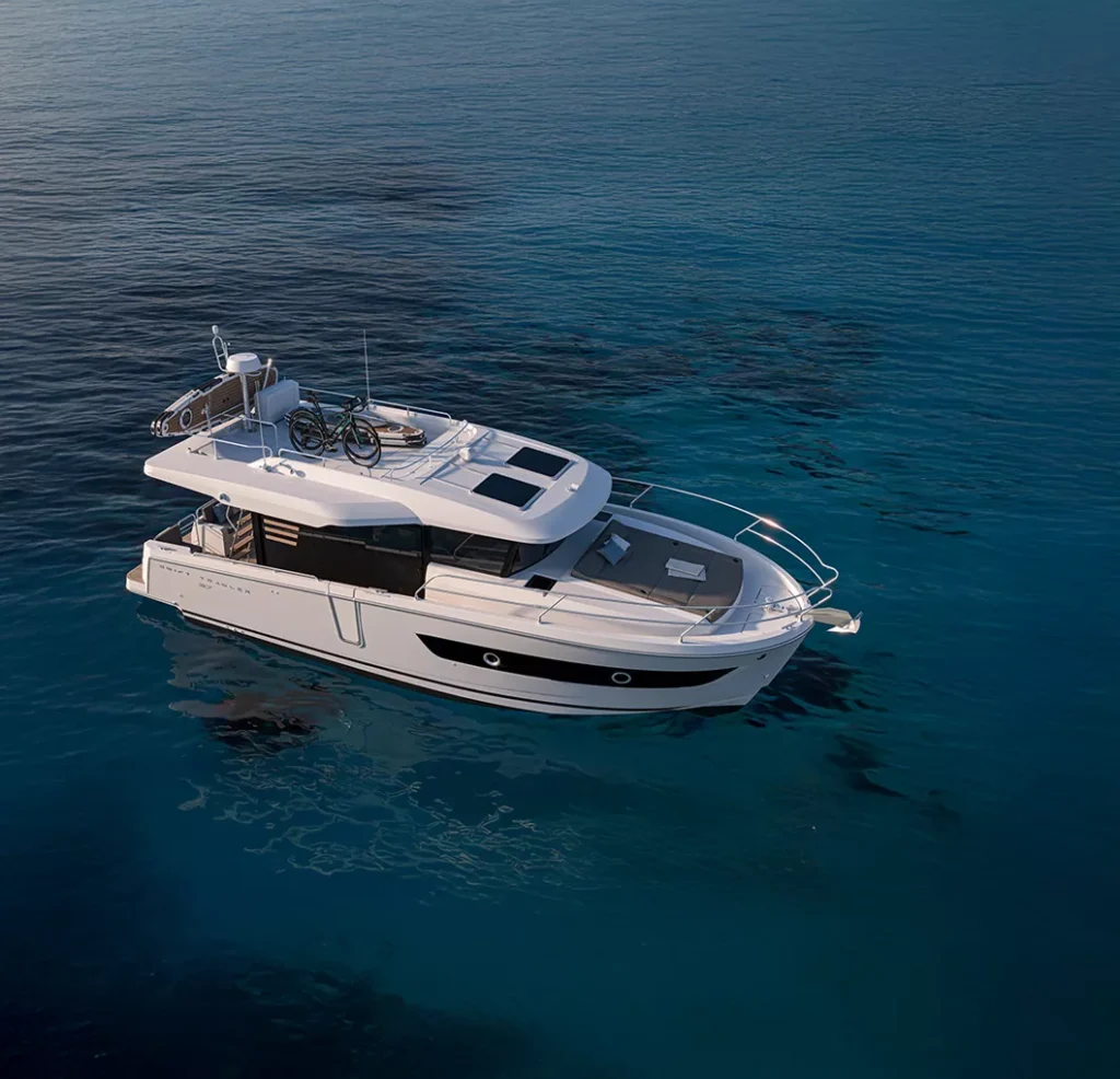 Bedeckt die Reise mit dem neuen Swift Trawler 37